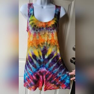 Ice Dye OOAK Tie Dye Romper Size Medium